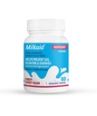 Milkaid Lactase Enzyme Chewable Tablets for Lactose Intolerantion Relief Relief 124; Zapobiega gazowi, Bloating & Biegunka 124; Szybkie działanie suplement diety mlecznej (60 Tabletki, Malina)