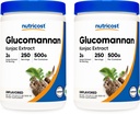 Nutricost Glukomannan proszek 500G (2 butelki)