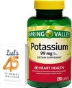 Wiosenna Dolina Potasu Heart suplement diety, 99 mg, 250 Hrabia, Glukonian potasu Bundle z Lual 45 Cukrzyca zdekodowane