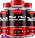 NutraRize (3 Pack) Prymal Ultimate Gummies, Oficjalny PrimalUltimate Performance Supplement, Klucz do odzyskania zaufania, Premium Gummy, Oficjalne Prime Ultimate Recenzje (180 Gummies)