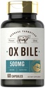 Carlyle Ox Bile Supplement 500 mg Bis 124; 60 Kapsułki 124; Enzymy pokarmowe 124; Non- GMO & Gluten Free Bis 124; przez Herbage Farmstead