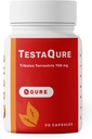 TestaQuure Testosteron Suplement dla mężczyzn - Testosteron Booster Zwiększa męską potencję & masy mięśniowej - Stamina, Endurance, Energy & Mood Enhancer - 90 Kapsułki Vegan & Soy- Free