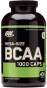 Optimum Nutrition Mega- Rozmiar BCAA 1000 Czapki - 400 Kapsułki (200 Sług)