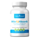 MIN12Absorb ™ Essential & Trace Mineral Complex: 124; Soyfree, Non-GMO, Vegan, 30-Day Supply - Enhanced Absorption for Cellular Health and Daily Vitality