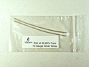 Pure Silver Generator Wires - 9999 Silver Electrodes - Pre- Cut 6- Inch 10 Gage Wires - Fits LifeForce Generatory