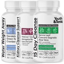Youth & Tonic Complete Multi- Organ Detox Support - 15 dzień Colon Cleanser & Gut Detox, Nerki Cleanse, Water Balance & Liver Health, 90 Pigułki dla kobiet i mężczyzn