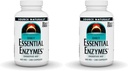 Źródło Naturals Esential Enzymes 500mg Bio- Aligned Multiple Enzyme Supplement Herbal Defense for trawienie, Gaz, Zaparcia i Bloating Relief - Wspiera system immunologiczny - 240 Kapsułki (Opakowanie 2)