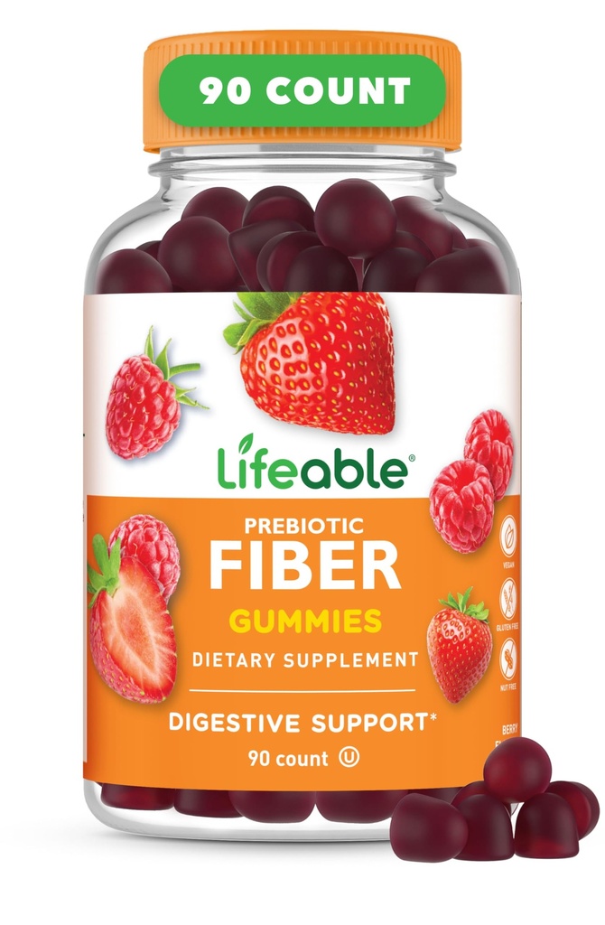 Żywe gumki prebiotyczne dla dorosłych 124; 5g dla dorosłych 124; Gumie Great Tasting Fiber Supplement Gummies Birmingham 124; Gummeje prebiotyczne dla zdrowia trawiennego 124; Gummeje wysokowłókniste dla kobiet, mężczyzn 124; 90 Gummei