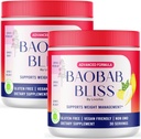 LIVORKA Baobab Bliss, All Natural Fiber Organic Fruit Powder Supplement, 60 Sługi dla 2 Miesiące (Opakowanie 2)