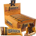 Braven Bar Czekoladowy Karmel Nut Energy Bars (1.59 oz, Pack of 20) - Przeżuwacze energetyczne z 5 g białka - On- the- Energy Snacks for Running, Turystyka piesza i sport - Gluten Free Snacks for Trwała Energy Boost