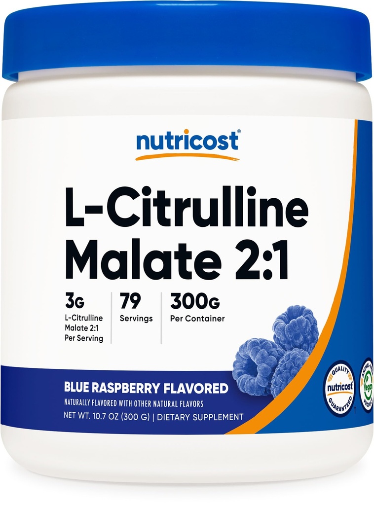 Nutricost L- Citrulline Malate 2: 1 (300 gramów) (Blue Malina)