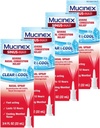 Mucinex Nasal Decongestant Spray, Sinus-Max Ciężkie zatory nosowe Ulgi wyraźne i chłodne Nasal Spray, Trwa 12 Godziny, Szybkie aktorstwo, Chłodzenie Menthol Flavor, Opakowania może Vary, 0,75 Fl Oz (Pack of 4)