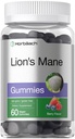 Horbäach Lion 's Mane Supplement Agregat 124; 60 Vegan Gummies dla dorosłych 124; Non- GMO i Gluten Free