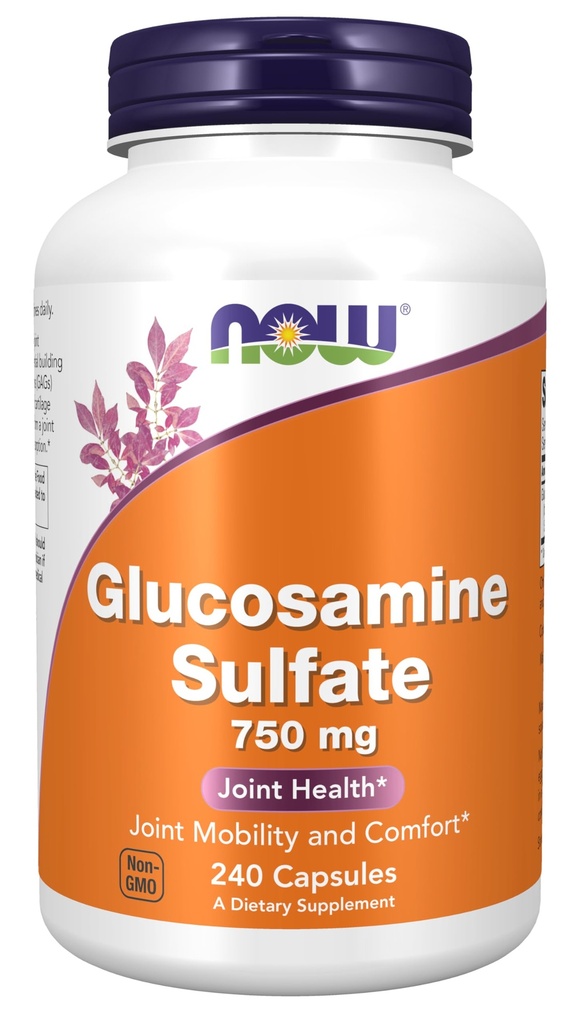 Teraz suplementy żywności, siarczan glukozaminy 750 mg, z UL Suplement diety, 240 Kapsułki Veg