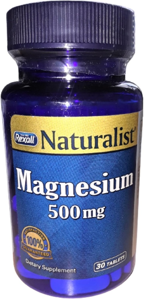 Rexall Magnezu 500 Mg - tabletki, 30 Ct