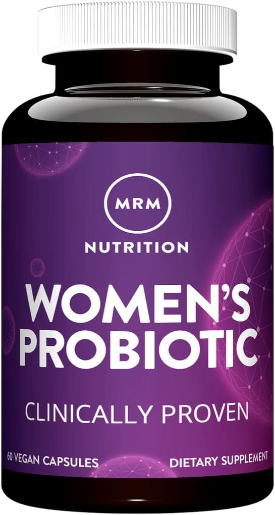 MRM Nutrition Women 's Probiotics Amend124; Intestinal + Immune Health Amend124; Prebiotics + postbiotics Amend124; Clinically Proven Amend124; 25 Billion Cells Amend124; Good Bacteria for Gut Health Amend124; Shelf Stable Amend124; 30 Servings