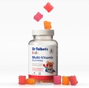 Dr Talbot 's Kids Multi- Witaminowe Gummies - Witamina A, C, B- 12, Odporność cynku i wsparcie wzrostu dla dzieci - 60 Gummies - 2 + Lata - Truskawki, Wiśniowe i Pomarańczowe Flavors