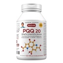 ANDREW LESSMAN PQQ 20mg - 240 kapsułki - 20 mg Pyrrolochinolina Quinone, Natural Protective Compound wspomaga Vital Organs, Heart, Mózg, Wątroba, System immunologiczny. Biogeneza mitochondrialna, brak dodatków