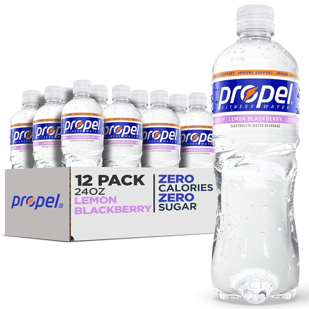 Wsparcie immunologiczne z witaminą C + Cynk, Lemon BlackBerry, 24oz Butelka, Opakowanie po 12