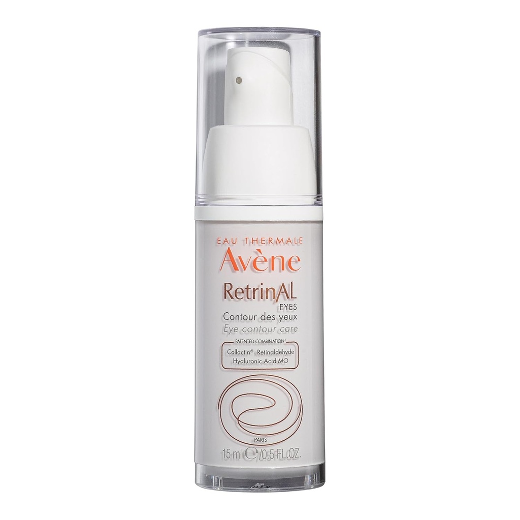 Avène Retrinal EYES Advanced 3- In-1 krem do oczu, krem do oczu siatkówki, zasilany przez retinaldehyd i kwas hialuronowy, pomaga gładkie zmarszczki, minimalizuje niedopowiek puffness & ciemne koła, krem do oczu anty-aging