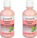 MAJOR Calamine Lotion - Calamine Topical Suspension USP Skin Protectant - 6 Fl Oz (177 ml) (2 opakowania)