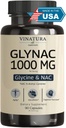 VINATURA GLINAC Supplement 1000MG - Glicyna i NAC Supplement - 90 kapsułek