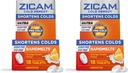Zicam Ultra Cold Remedy Cynk Rapidmelts, Pomarańczowy aromat kremowy, Homeopatyczny, Cold Shortening Medicine, Skróty zimnego czasu trwania, Cukier wolny, Dye- Free, 18 Count (Pack of 2)