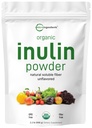 Micro Składniki Inuliny organicznej FOS Fiber Proszek, 2,2 lb With 124; Szybka woda - Rozpuszczalny Prebiotyk dla zdrowia jelit i colon 124; Naturalny Fiber dla Smoothies & Drinks