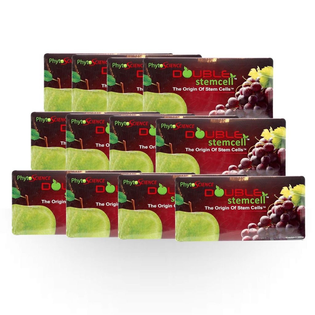 (Szwajcarska formuła jakości) 12x PhytoCellTec PhytoCellTec Jabłko Grape Double StemCell komórek macierzystych anty starzenia