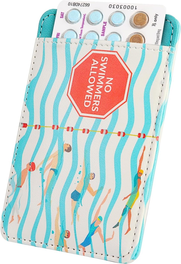 Primo Lines Discreet Birth Control Pill Case Holder, 4.4x3IN Kompaktowy Sleeve Organizator, Standardowe Pakiety Pill, przenośne i stylowe Ochrona