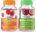 Żywy Kolagen & Biotin + Liść Moringa, Gummies Bundle - Great Desting, Suplement witaminy, Gluten Free, GMO Free, Gummy do żucia