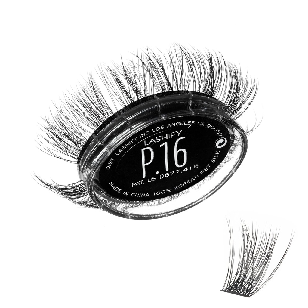 Lashify Plushy 16mm Gossamer Lashs w czerni, łatwe DIY fałszywe rzęsy dla obszerny jeszcze nadal naturalny wygląd