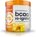 Top Secret Nutrition BCAA Re- Igniter Vegan Acid Supplement z Astaksantyną i Electrolyte, Mieszanka hydracyjna z wodą kokosową, 9.84 oz (30 porcji), Ananas Mango