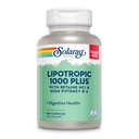 SOLARAY Lipotropic 1000 Plus z Betaine HCl & High Potency B- 6, Zdrowa trawienie, Energia, i tłuszcz wsparcia metabolizmu, Lipotropic Complex Plus Aloe Vera, 60 Dzień gwarancji, 30 Służenie, 180 Kapsułki