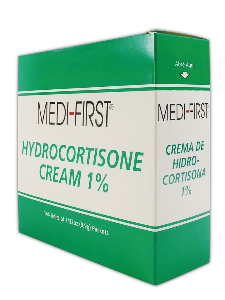 Medique MP211- 35 Medi- First 1% krem hydrokortyzonu, 0,9 g, standardowy, zielony / biały (opakowanie 144)
