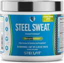 SteelFit Steel Sweat Fat- Burning przed treningiem 124; Boost Metabolizm, Zwiększenie energii, Spalanie tłuszczu i kalorii 124; Zielone jabłko, 30 Służenie