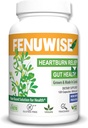 Naturalny Kozieradka Fiber Suplement kapsułki dla kwasu relief - Premium Vegan Suplement diety wspierający zdrowie pokarmowe, 120 Count