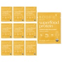 Boobie Body Superfood Protein Shake for Moms, Ciąża i Lactation Support Protein Proszek do zwiększenia podaży mleka, Probiotyki, Organiczne, Darmowy, Gluten- Free Wegan Vanilla Cookie Single Srv 10pk
