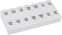 Przypomnij N 'Time Weekly (7- Day) AM / PM Pill Organizator, Witamina i Pudełko Medyczne, Duże Komory, 2 razy dziennie, Klare Lids