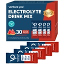 Venture Pal wysoki poziom cukru bez elektrolitów w proszku Pakiet - Nawodnienie Pakiety z witaminą, Sodu i potasu 124; Zero Kalorii 124; Wegan, Keto & Paleo Przyjazny Electrolyte Drink Mix - 30 Sticks