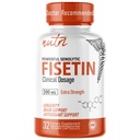 Fuzje natury Nutri Fisetin 500mg 32 Hrabia - Dawkowanie kliniczne - Suplementy Fisetin - Silny aktywator senolityczny, Przeciwutleniacz, & Wsparcie mózgu - Polifenole naturalne - 32 Hrabia