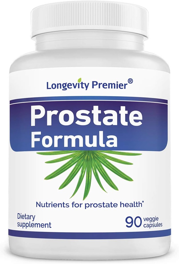 Prostan długowieczności Formuła ze standaryzowaną piłą Palmetto Extract, Extra Srength for Prostate Health and Hair Loss Prevention