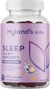 Hyland 's Kids Sleep Calm & Immunity Support with Melatonin, Sleep Aid Gummies with Witamina C, Cynk, Elderberry & Rumomile, Pomaga w bezsenności i niepokoju, 60 Wegan Gummies