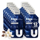 UCAN Edge Energy Gel Shots, Vanilla Latte + Kofeina (12, 2 Ounce Pakiety) do biegania, Szkolenia, Trening, Fitness, Jazda na rowerze, Crossfit 124; Bez cukru, Wegan, & Keto Przyjazna Energia