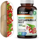 BIO KRAUTER Sarsaparilla Korzeń kapsułki - 1000 mg Moc - 250 Vegan Sarsaparilla Extract Caps - No Fillers