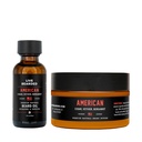 Żywe Beard Beard Oil and Butter Grooming Kit - Made in the USA - All- Naturalne składniki z Shea, Argan, Jojoba - Wsparcie wzrostu 124; Amerykański Scent - Cedar, Vetiver, Bergamot