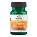 Swanson Beta- Karoten - witamina A Suplement Promowanie zdrowia immunologicznego, Eye & Skin Health - Natural Wellness Formula - (250 Softgels, 3000mcg Każdy)