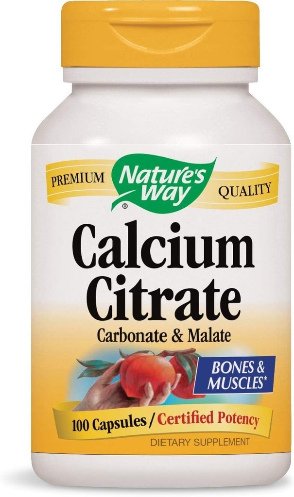 Natury Way Waccinium Citrate, Karbonian i Malate, 1000 per serving, 100 kapsułki. Opakowanie zawierające 2 butelki