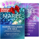 MAREE Eye Gels & Acne Сlearing Devices Bundle - Under Eye żele do puffy Eyes and Dark Circles, Hydrocoloid Acne Therapy Device - Marine Collagen & kwas hialuronowy, Green Algae Extract & Tea Tree Oil