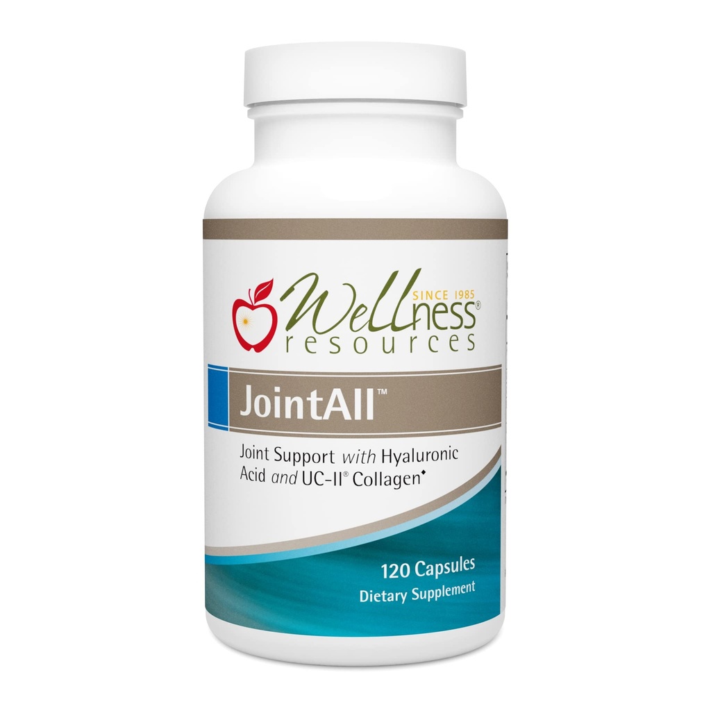 Wellness Resources JointAll - Joint Supplement with Natural Hyaluronic Acid, UC- II Collagen, Glukozamina, Chondroitin for Joint Strength and Comfort (120 kapsułki)...